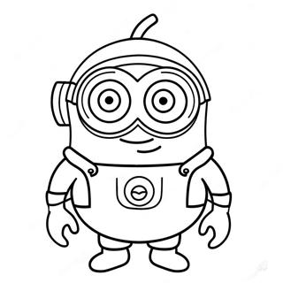 Adventurous Purple Minion Coloring Page 25166-23028