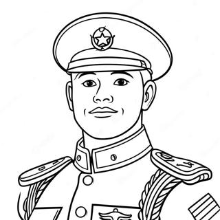 Patriotic Soldier Coloring Page 25176-23036