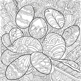 Intricate Easter Egg Patterns Coloring Page 25196-23050