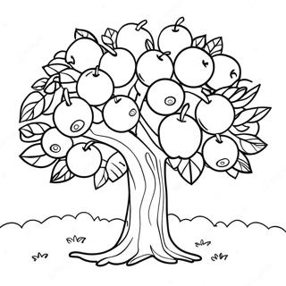 Apple Tree Coloring Page 25205-23055