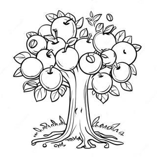 Apple Tree Coloring Page 25205-23056