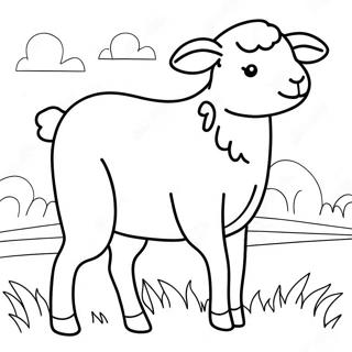 Lamb Coloring Page 25225-23072