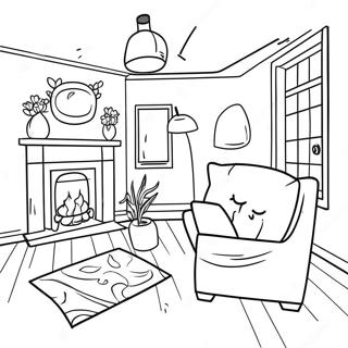 Cozy Welcome Home Coloring Page 2523-2053