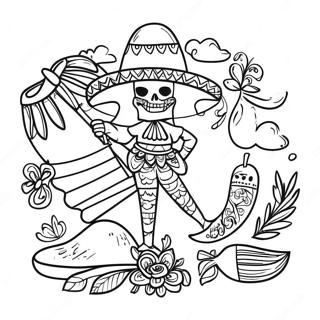 Mexican Independence Day Coloring Page 25245-23087