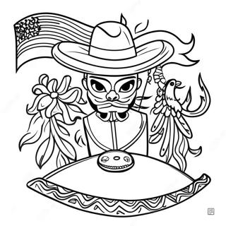 Mexican Independence Day Coloring Page 25245-23088