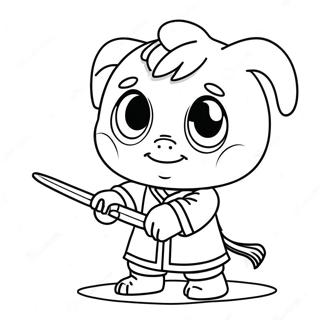 Ni Hao Kai Lan Coloring Pages