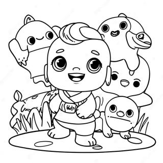 Kai Lan And Friends Adventure Coloring Page 25266-23108