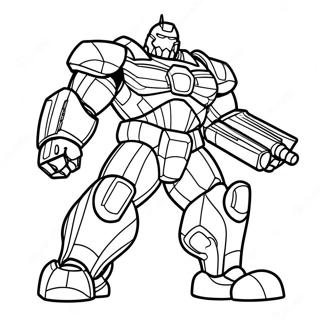 Fierce War Machine Coloring Page 25276-23114