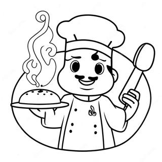 Chef Coloring Page 25285-23120