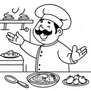 Chef Coloring Pages