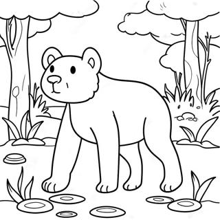 Animal Habitat Coloring Pages