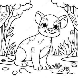 Animal Habitat Coloring Page 25305-23135