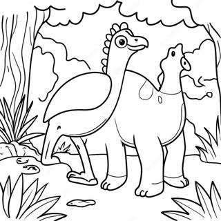 Tropical Rainforest Animal Habitat Coloring Page 25306-23140