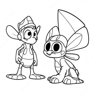 Flik And Atta Adventure Coloring Page 25316-23147