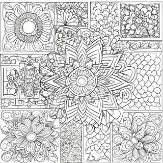 Islamic Patterns Coloring Page 2532-2066