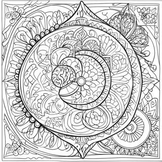 Islamic Patterns Coloring Page 2532-2068