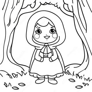 Little Red Riding Hood Coloring Page 25335-23160