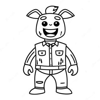 Funny Roblox Bacon Avatar Coloring Page 25346-23169