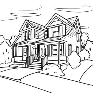 Neighborhood Coloring Page 25355-23174