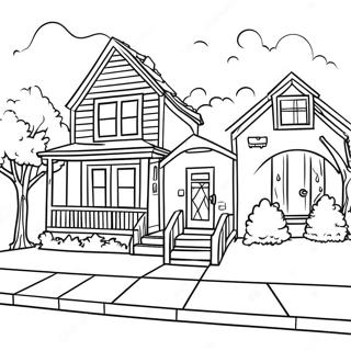 Neighborhood Coloring Page 25355-23175