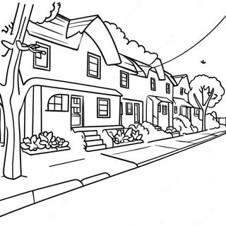 Neighborhood Coloring Page 25355-23176