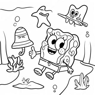 Spongebob And Patrick Underwater Adventure Coloring Page 25366-23188