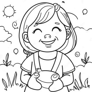 Happiness Coloring Pages