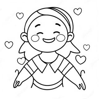 Happiness Coloring Page 25375-23377