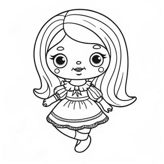 Creepy Doll Coloring Page 25385-23199