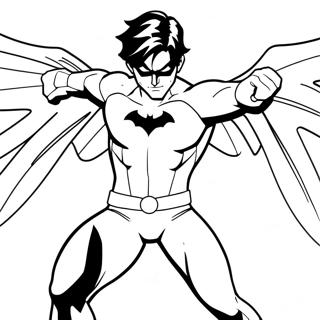 Nightwing Coloring Pages