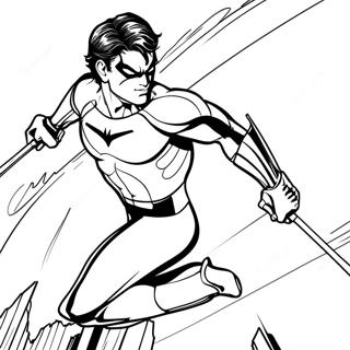 Nightwing Coloring Page 25395-23206