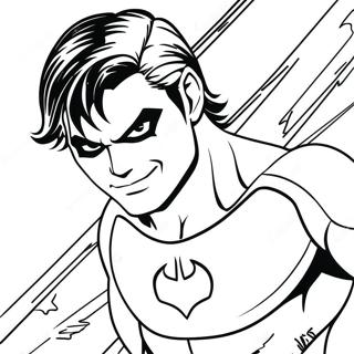 Nightwing Coloring Page 25395-23393