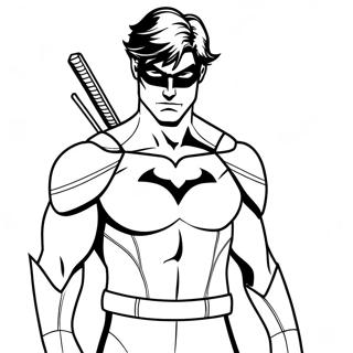 Nightwing Coloring Page 25395-23394