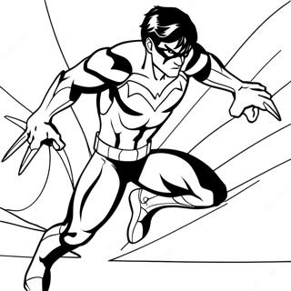 Nightwing Coloring Page 25395-23395