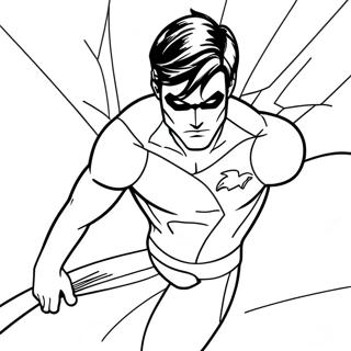 Nightwing Coloring Page 25395-23396