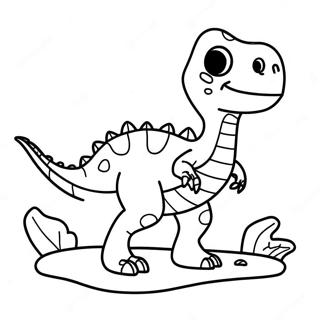 Dinosaur Fossil Coloring Page 25405-23215