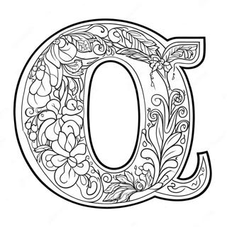 Letter Q Coloring Page 25415-23409