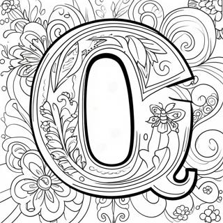 Letter Q Coloring Page 25415-23410