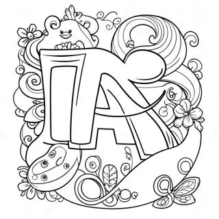 Disney Alphabet Coloring Page 25425-23231