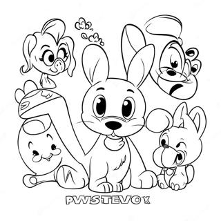 Disney Alphabet Coloring Page 25425-23417