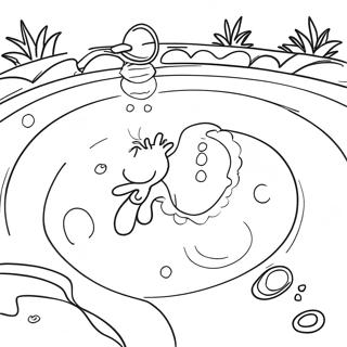 Swimming Pool Fun Coloring Page 2542-2076