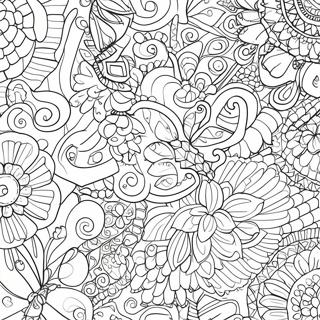 Crochet Coloring Page 25435-23427