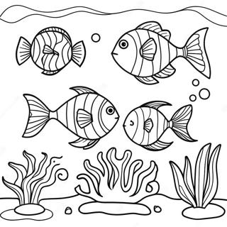 Colorful Underwater Scene Coloring Page 2543-2078