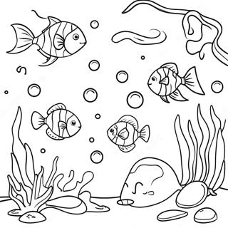 Colorful Underwater Scene Coloring Page 2543-2079