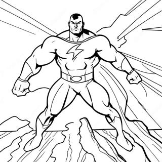 Black Adam In Action Coloring Page 25446-23440