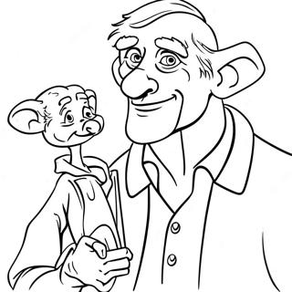 Bfg Giant Friendly Coloring Page 25466-23454