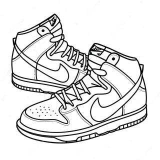 Nike Dunks Coloring Pages