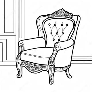 Chair Coloring Page 25495-23474