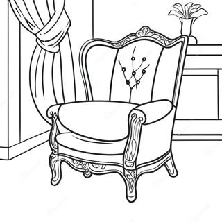 Chair Coloring Page 25495-23475