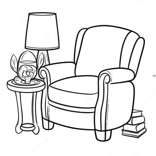 Cozy Armchair Coloring Page 25496-23289